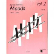 Moods 2 + CD od Hellbach Daniel skladby pre dve priečne flauty a klavír